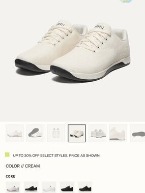 NOBULL Cream Lightweight Trainers